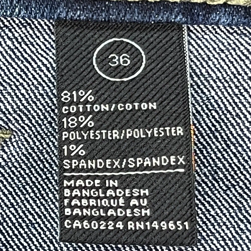 Buffalo David Bitton 1972 Evan-X Shorts Mens 36 12 Dark Wash Stretch Denim EUC - Picture 7 of 10